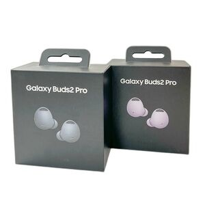 Samsung Galaxy Buds2 Pro in Black and Lavender